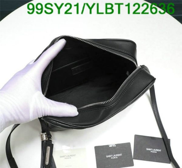 YSL AAA+ Replica CAMERA BAG BLACK/BLACK YLBT122636503