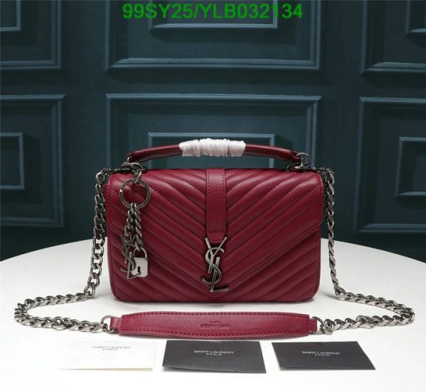 YSL AAA+ Replica College Medium Bag YLB0321342365