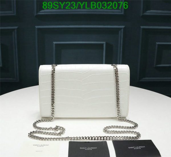 YSL AAA+ Replica Croc Pattern Chain Shoulder Flap Bag YLB0320762364