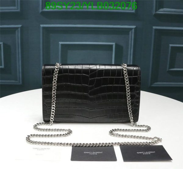 YSL AAA+ Replica Croc Pattern Chain Shoulder Flap Bag YLB0320762364