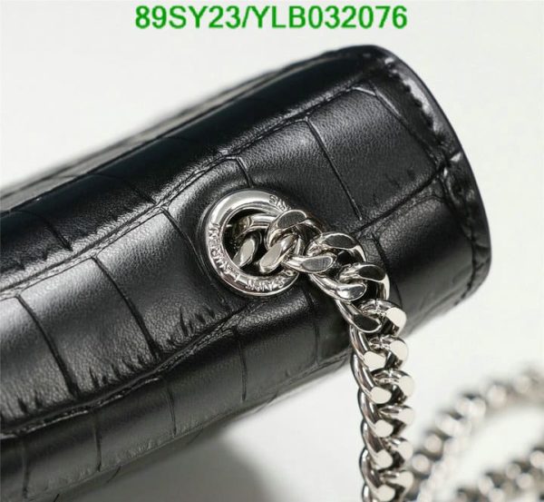 YSL AAA+ Replica Croc Pattern Chain Shoulder Flap Bag YLB0320762364