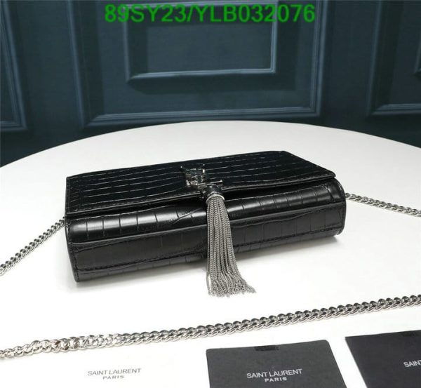 YSL AAA+ Replica Croc Pattern Chain Shoulder Flap Bag YLB0320762364