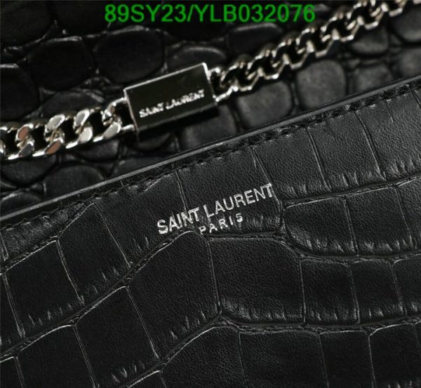 YSL AAA+ Replica Croc Pattern Chain Shoulder Flap Bag YLB0320762364