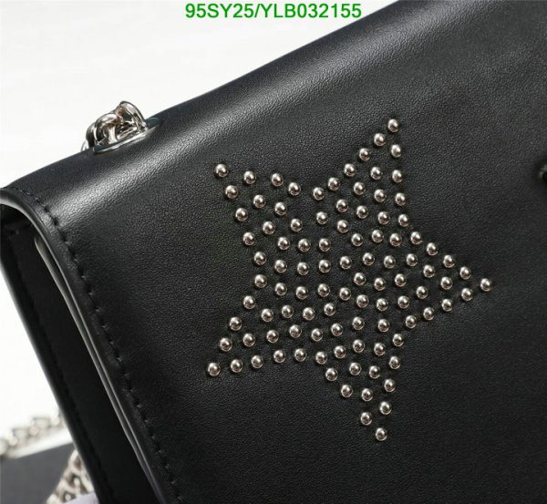 YSL AAA+ Replica Crystal Star Medium Monogram Kate Satchel Bag YLB0321552145