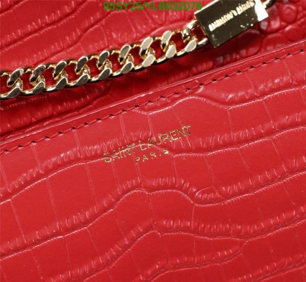 YSL AAA+ Replica Kate Monogram Croc-Embossed Shoulder Bag YLB0320782365