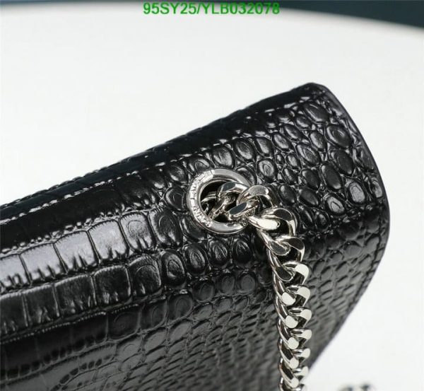 YSL AAA+ Replica Kate Monogram Croc-Embossed Shoulder Bag YLB0320782365