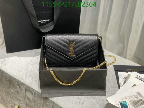 YSL AAA+ Replica Laurent Envelope Flap Wallet LB23642878654