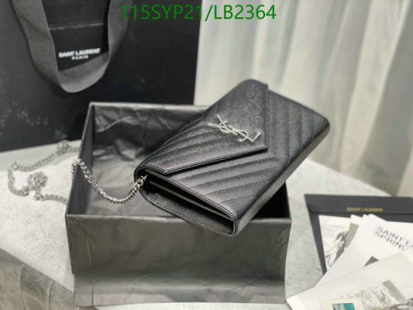 YSL AAA+ Replica Laurent Envelope Flap Wallet LB23642878654