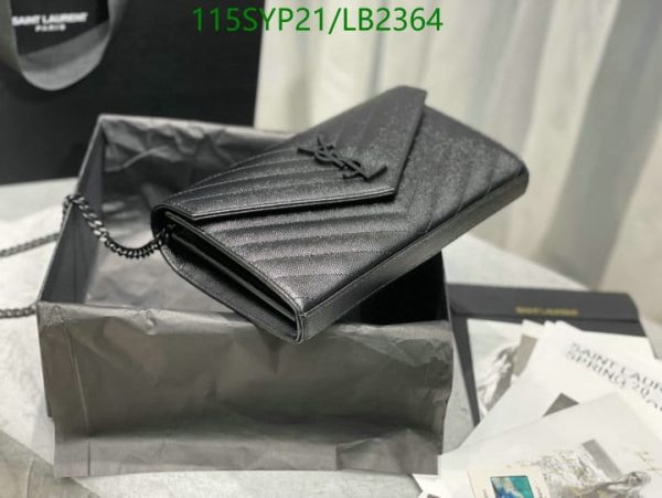 YSL AAA+ Replica Laurent Envelope Flap Wallet LB23642878654