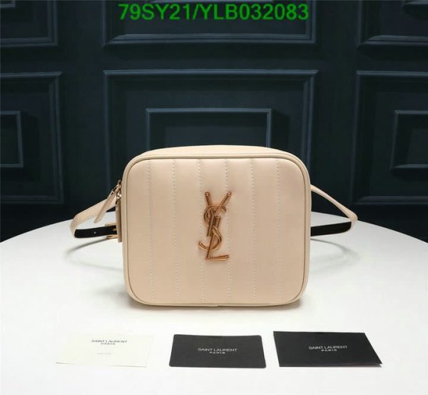 YSL AAA+ Replica Lou leather camera bag YLB0320831257