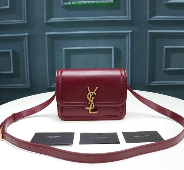 YSL AAA+ Replica Medium Solferino Satchel Rouge Bag YB43512369874