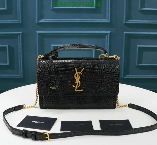 YSL AAA+ Replica Medium Sunset Shoulder Bag YB43472369874