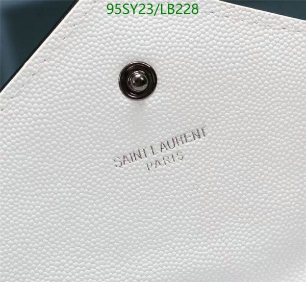 YSL AAA+ Replica Monogram Chain Wallet White Black LB22817675432