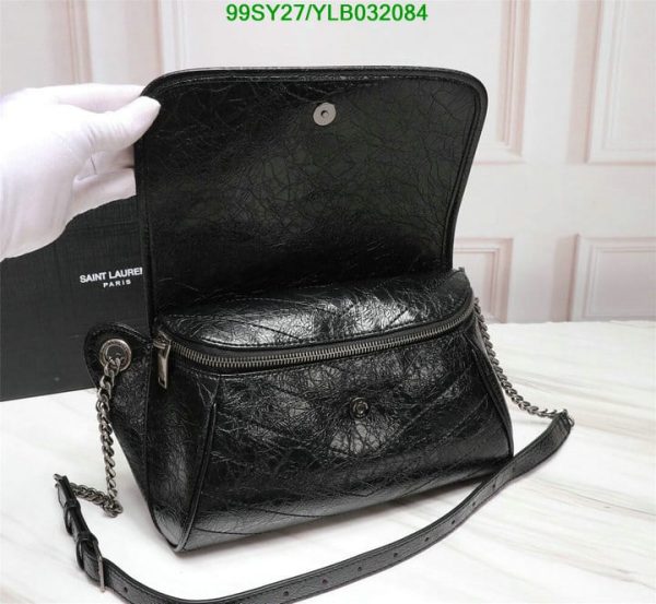 YSL AAA+ Replica Niki Monogram Crinkled Leather Bag YLB0320845893