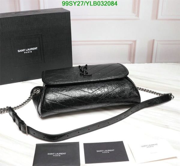 YSL AAA+ Replica Niki Monogram Crinkled Leather Bag YLB0320845893