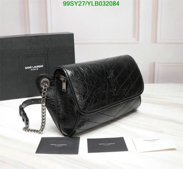 YSL AAA+ Replica Niki Monogram Crinkled Leather Bag YLB0320845893