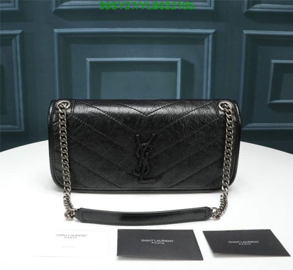 YSL AAA+ Replica Niki Monogram Vert Fonce Leather Bag YLB0321052365