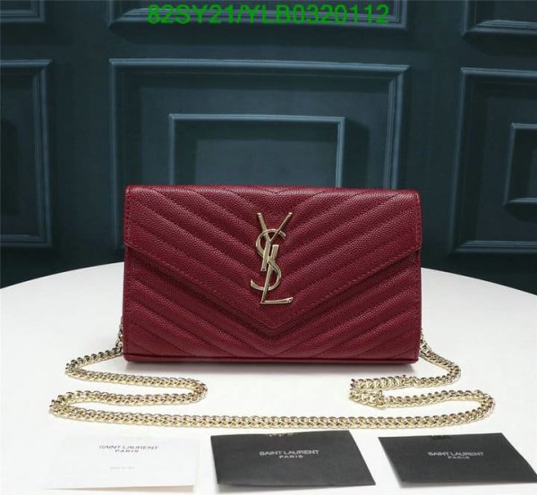 YSL AAA+ Replica SAINT LAURENT CHAIN WALLET BAG YLB0320112337