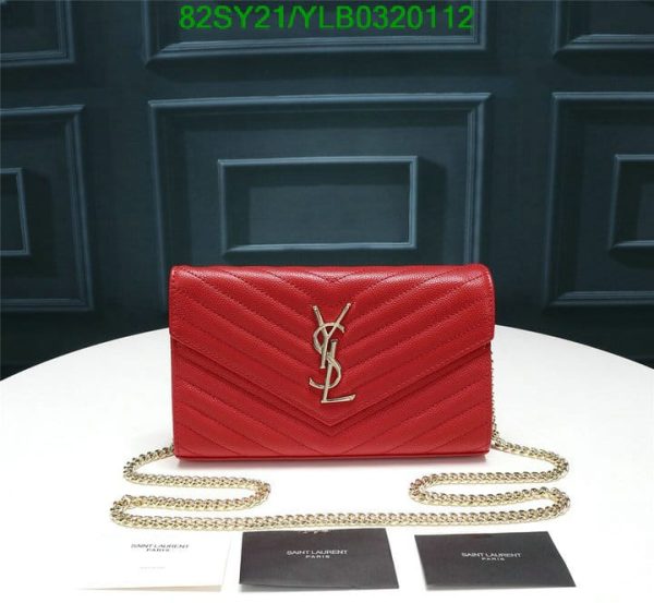 YSL AAA+ Replica SAINT LAURENT CHAIN WALLET BAG YLB0320112337