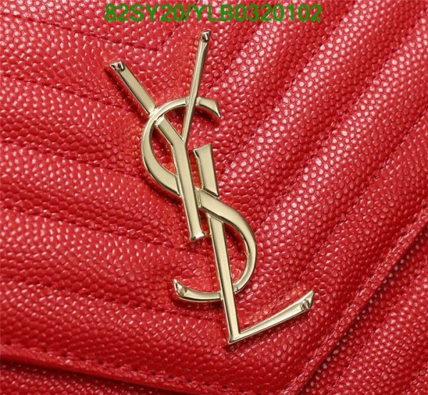 YSL AAA+ Replica Small WOC In Beige Grained Leather GHW YLB0320102257