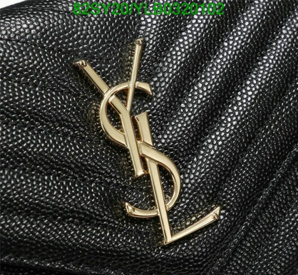 YSL AAA+ Replica Small WOC In Beige Grained Leather GHW YLB0320102257