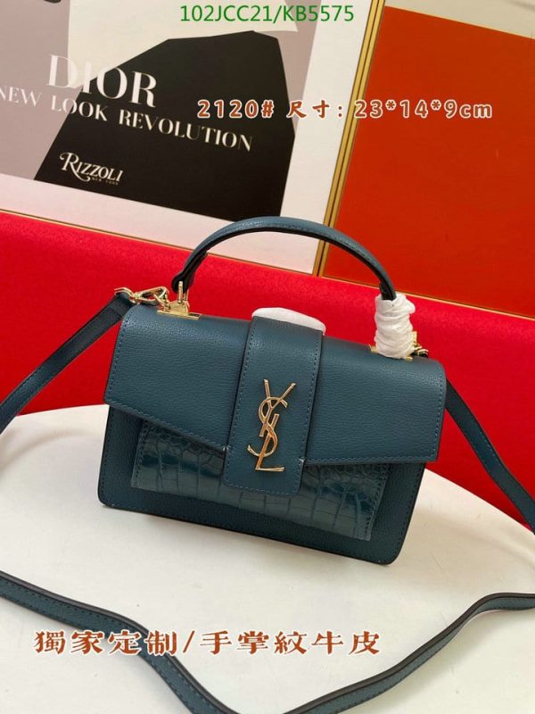 YSL AAA+ Replica Sunset M Half Python Bag KB55752364789