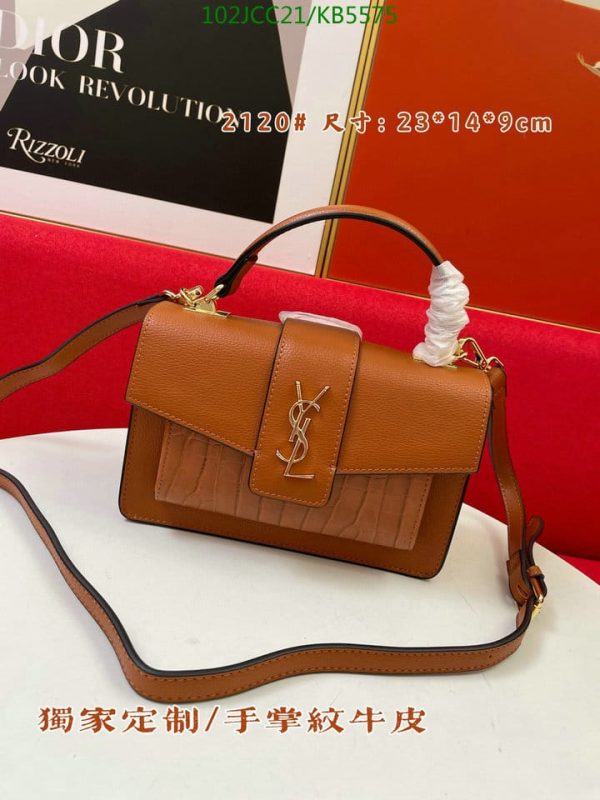 YSL AAA+ Replica Sunset M Half Python Bag KB55752364789