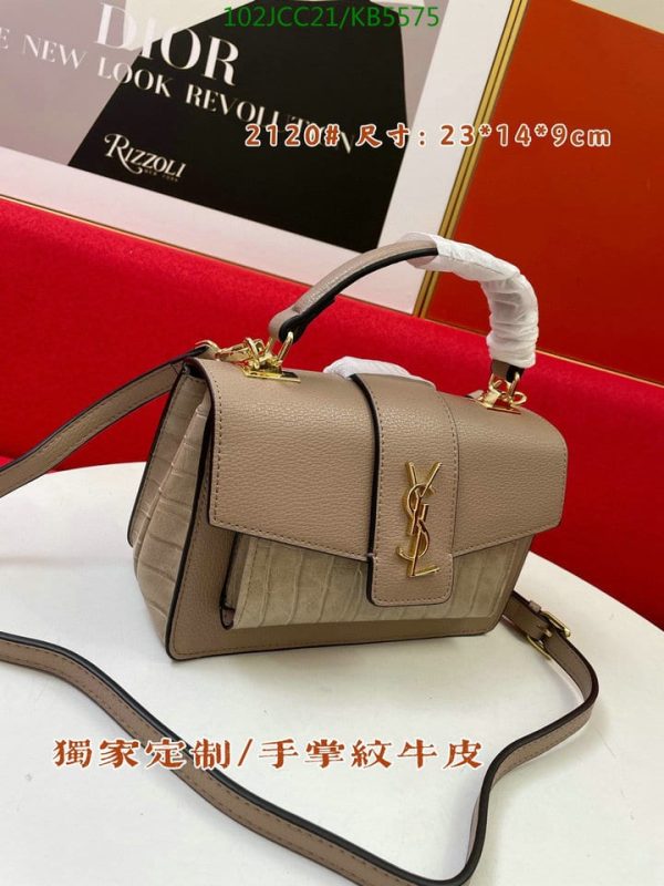 YSL AAA+ Replica Sunset M Half Python Bag KB55752364789