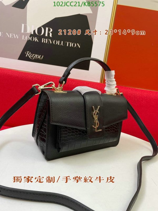 YSL AAA+ Replica Sunset M Half Python Bag KB55752364789