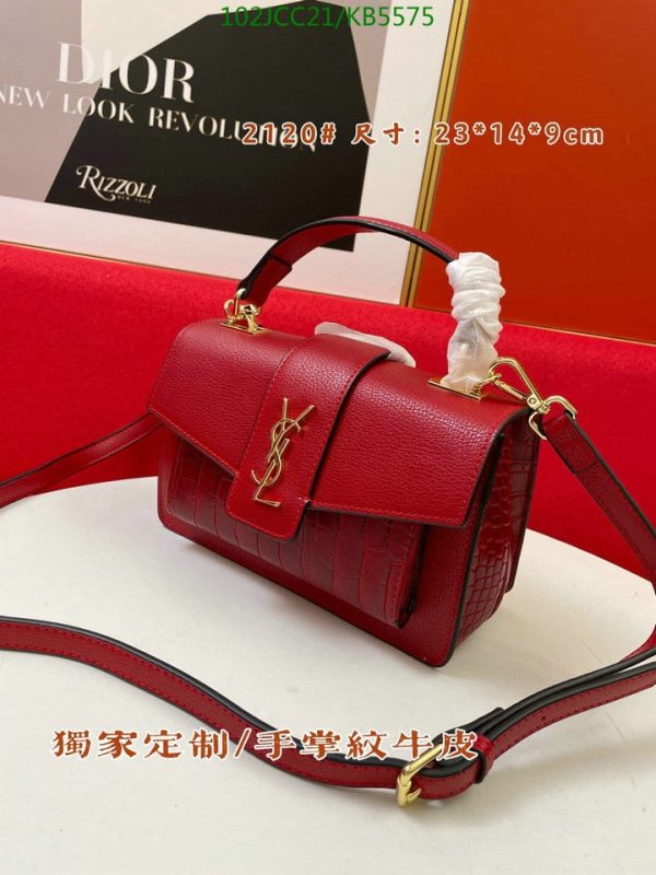 YSL AAA+ Replica Sunset M Half Python Bag KB55752364789