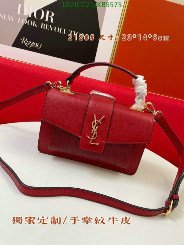 YSL AAA+ Replica Sunset M Half Python Bag KB55752364789