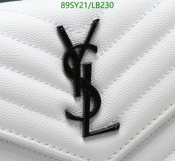 YSL AAA+ Replica logo-plaque chevron-quilt clutch bag LB23014765439