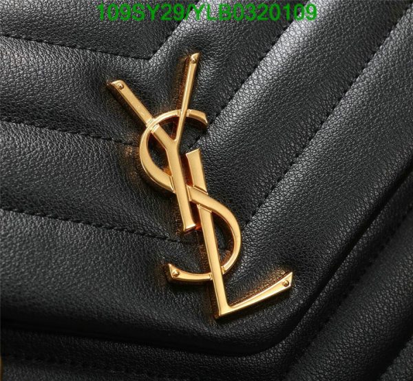 YSL AAA+ Replica Medium Loulou Leather Shoulder Bag YLB0320109317