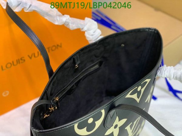 Louis Vuitton AAA+ Replica Designer Black/White Neverfull LBP0420467654