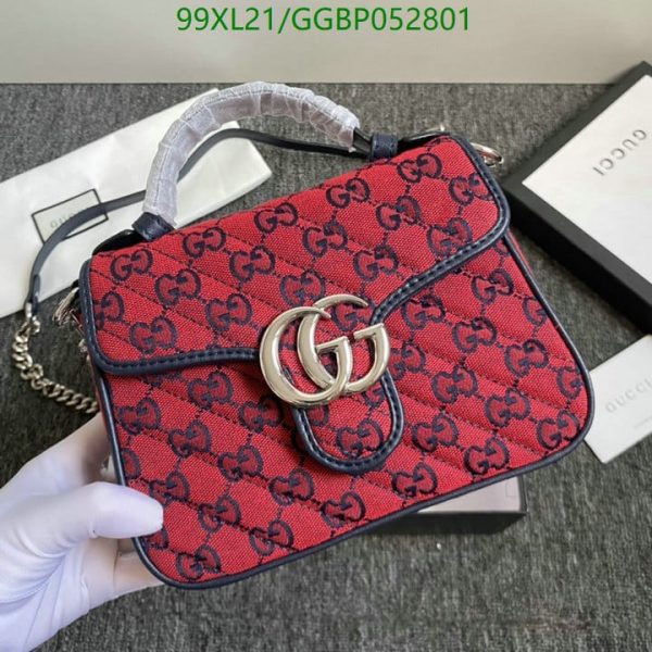 Gucci AAA+ Replica GG Marmont Top-Handle Bag GGBP052801521