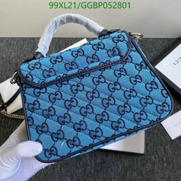 Gucci AAA+ Replica GG Marmont Top-Handle Bag GGBP052801521