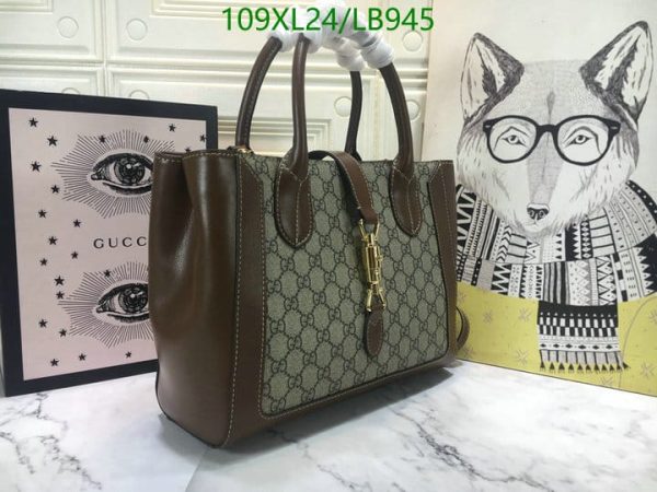 Gucci AAA+ Replica Jackie Leather Tote Bag LB94535864213