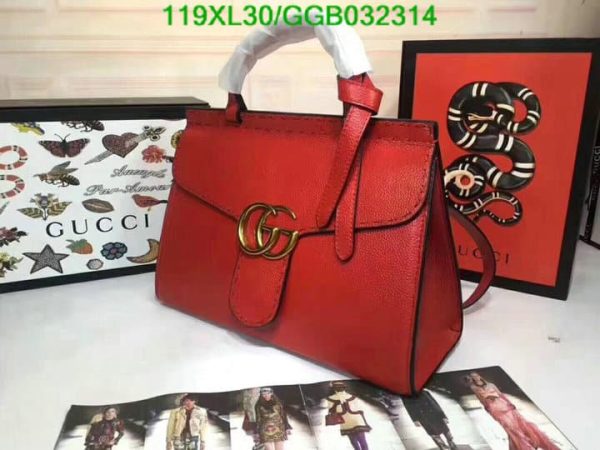 Gucci AAA+ Replica Multicolor GG Marmont Top Handle Bag GGB0323144638