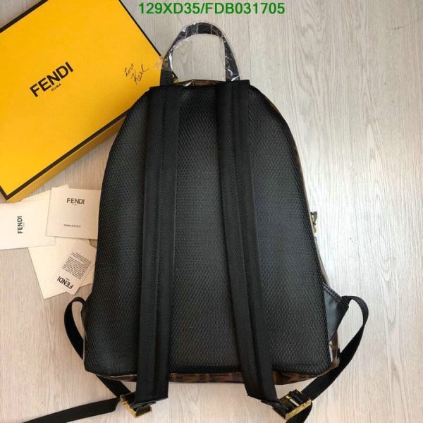 Fendi AAA+ Replica Large Designer Logo Backpack FDB0317051125