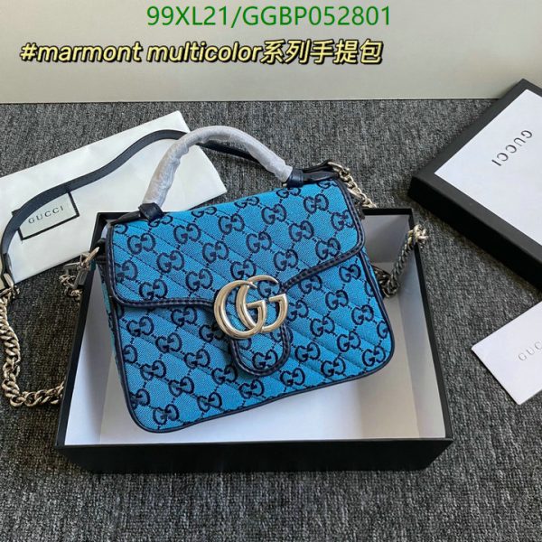 Gucci AAA+ Replica GG Marmont Top-Handle Bag GGBP052801521