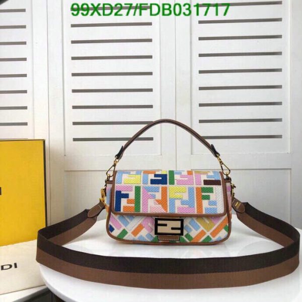 Fendi AAA+ Replica Zucca Baguette Shoulder Bag FDB0317171110