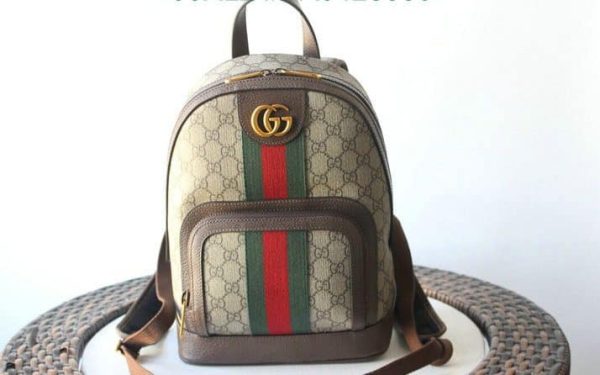 Gucci AAA+ Replica GG Ophidia Brown Men’s Backpack BA04283807324