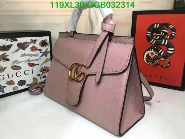 Gucci AAA+ Replica Multicolor GG Marmont Top Handle Bag GGB0323144638