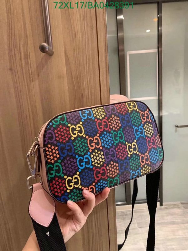 Gucci AAA+ Replica Small Psychedelic Pink Shoulder Bag BA04283915732