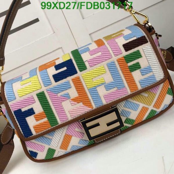 Fendi AAA+ Replica Zucca Baguette Shoulder Bag FDB0317171110