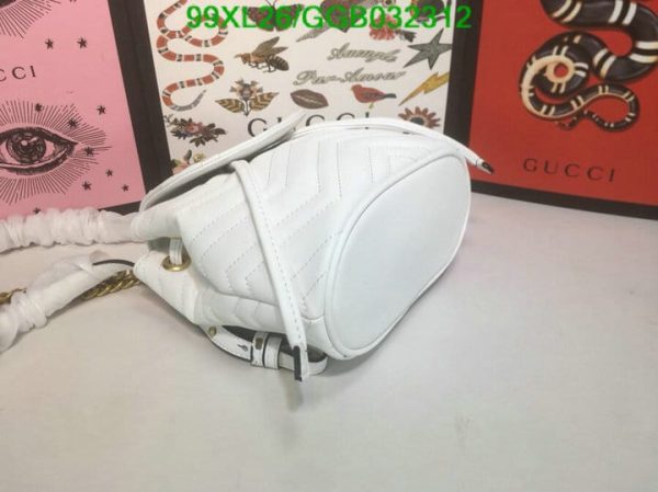 Gucci AAA+ Replica GG Marmont Leather Mini Backpack GGB0323124853