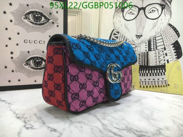 Gucci AAA+ Replica GG Marmont Multicolor Shoulder Bag GGBP051006167