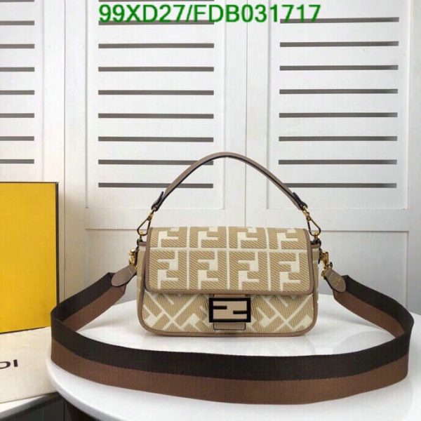 Fendi AAA+ Replica Zucca Baguette Shoulder Bag FDB0317171110