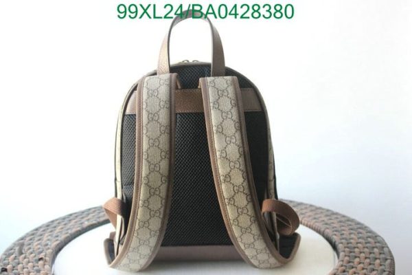 Gucci AAA+ Replica GG Ophidia Brown Men’s Backpack BA04283807324