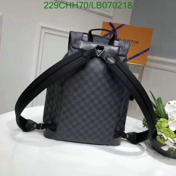 Louis Vuitton 1:1 Mirror Replica Lana Monogram Macassar Christopher MM Backpack LB07021812457